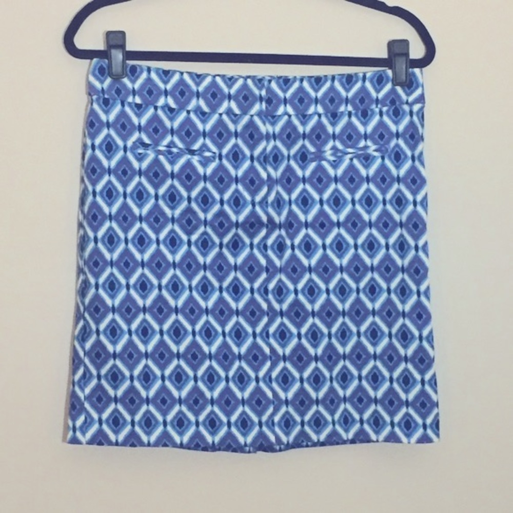 Ikat Print Pencil Skirt Size 6
